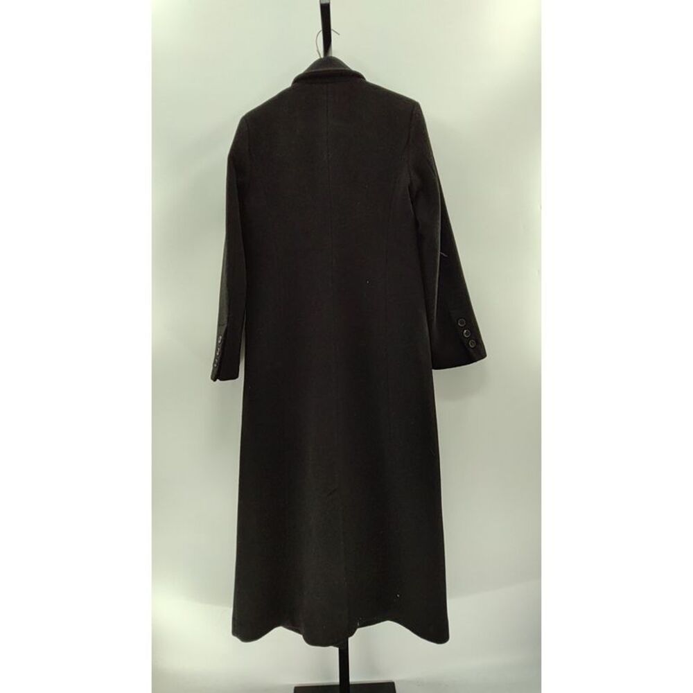 Quince Women Wool Cashmere Tailored Long Coat Black XS - Picture 2 of 2
